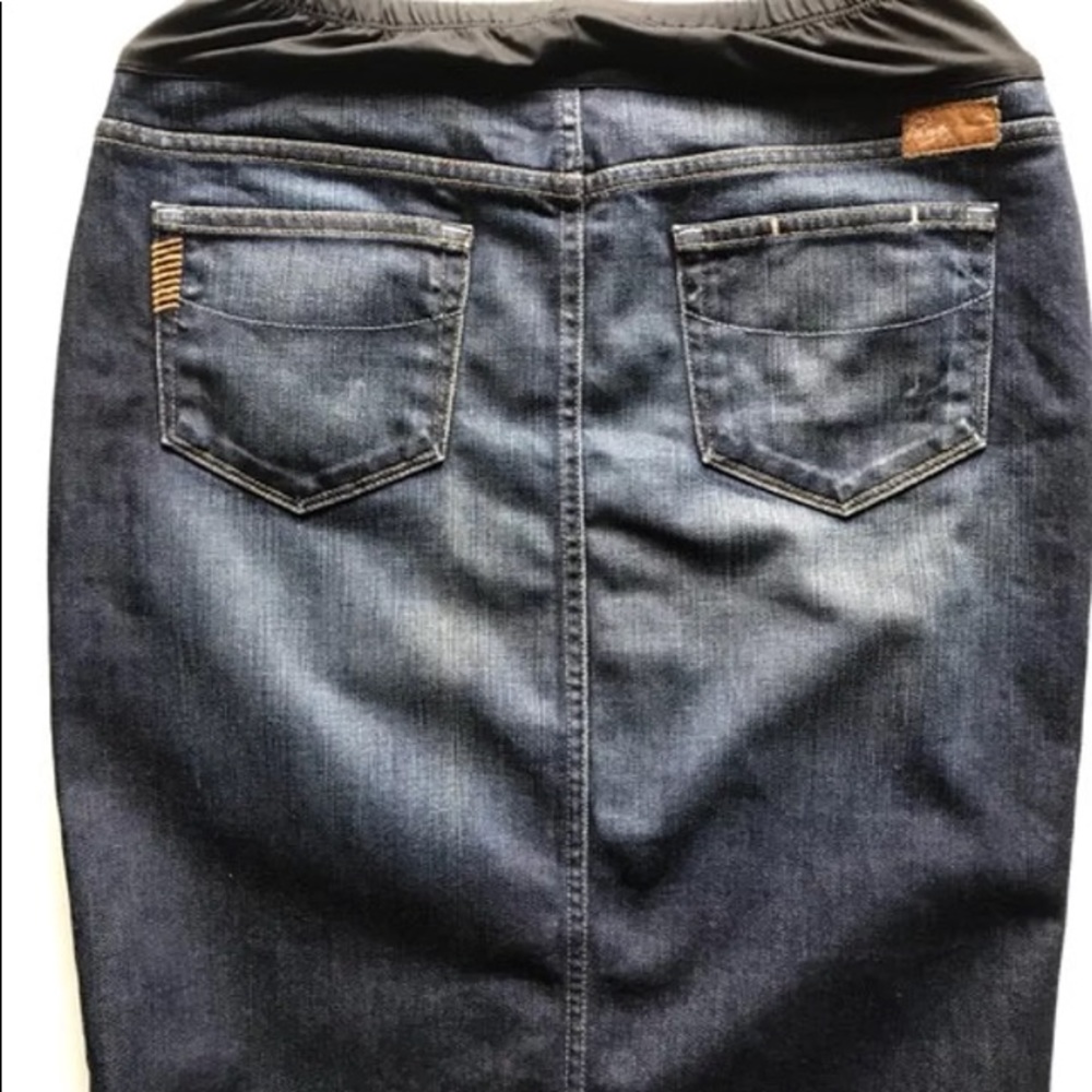 PAIGE maternity 29 Larchmont Jean denim skirt - Picture 4 of 9